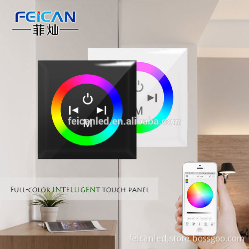 Alibaba co uk wifi control D series Full Color RGB Touch Panel Dimmer Controller 12v DC For Flexible RGB 5050 Strip